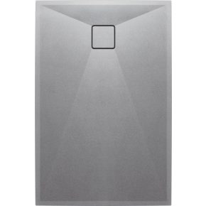   Deante CorreoTéglalap alakú zuhanytálca 100 x 80 cm szürke metál
