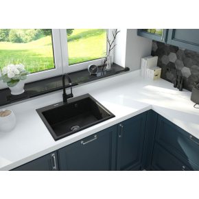   Deante Nemezja mosogató csaptelep-U kifolyóval_grafit-gránit