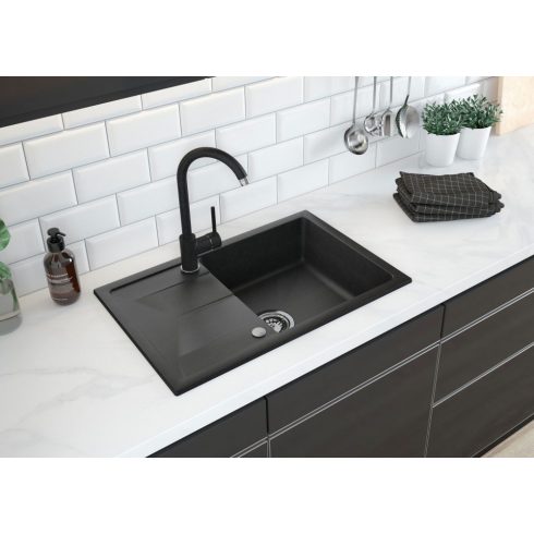 Deante Nemezja mosogató csaptelep-U kifolyóval_grafit-gránit