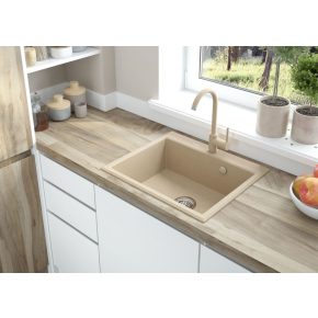   Deante Nemezja mosogató csaptelep-U kifolyóval_homok-gránit