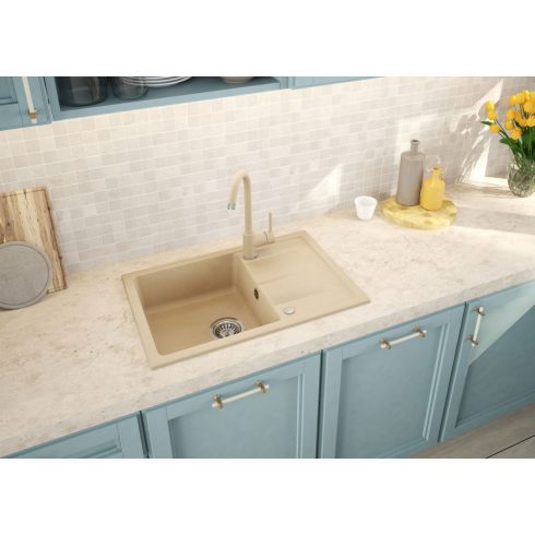 Deante Nemezja mosogató csaptelep-U kifolyóval_homok-gránit