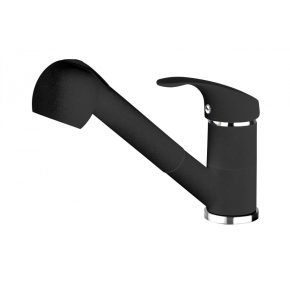   Deante Pepe mosogató csaptelep-kihúzható zuhanyfej_grafit-gránit