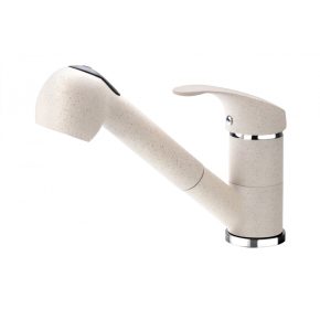   Deante Pepe mosogató csaptelep-kihúzható zuhanyfej_homok-gránit