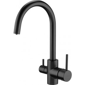 DEANTE Mosogató csaptelep vízszűrő csatlakozóval Nero