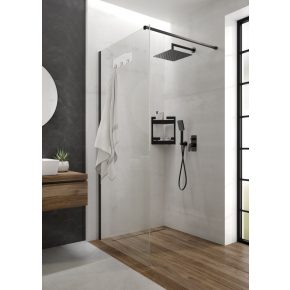 DEANTE MOKKO Walk In Nero zuhanyfal 100 cm