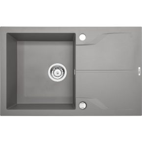 Deante Andante 1 medencés mosogató+csepegtető-FÉMSZÜRKE