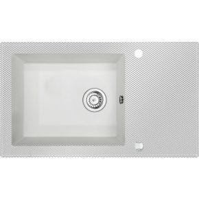   DEANTE CAPELLA SINK GRANITE-GLASS CROSS, D 860X500X200 3,5" WITH FITTING