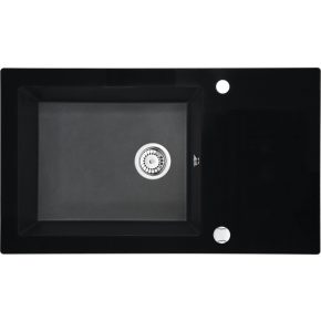   DEANTE CAPELLA SINK GRANITE-GLASS DIAMOND X 860X500X200 3,5" WITH FITTING