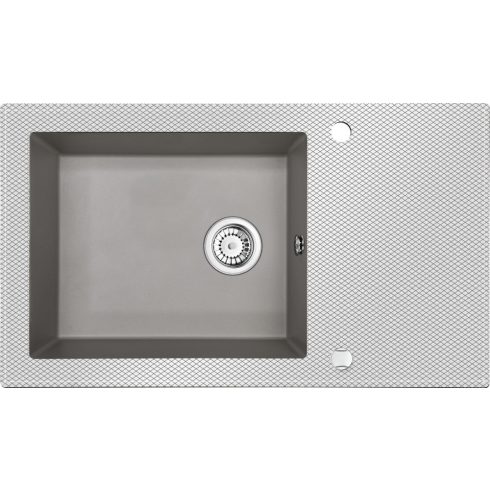DEANTE CAPELLA SINK GRANITE-GLASS CROSS D 860X500X200 3,5" WITH FITTING
