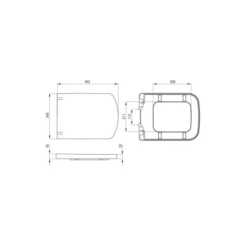Deante Hiacynt lassan záródó WC ülőke fehér