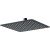 DEANTE FLOKS NERO szögletes esőztető_300x300x4,5 mm