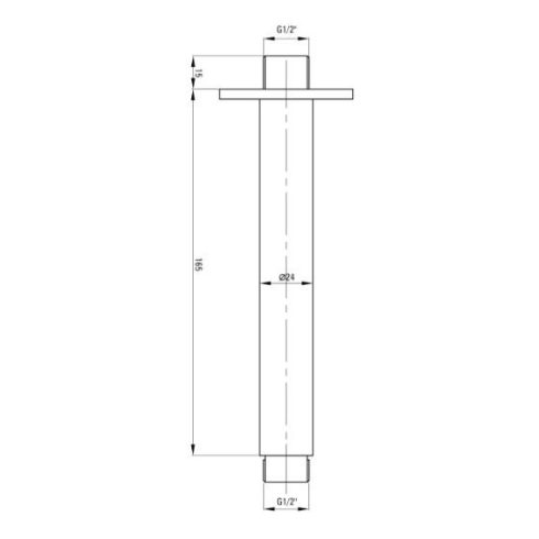 DEANTE CASCADA mennyezetre szerelhető zuhany kifolyó