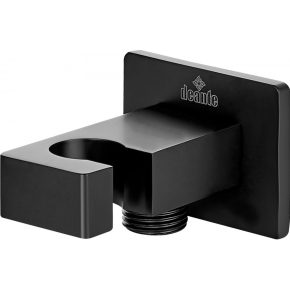   DEANTE CASCADA NERO sarokszelep, zuhanyfej tartóval_szögletes