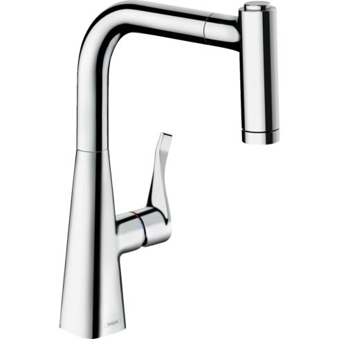 Hansgrohe Metris Select M71 Egykaros Konyhai csaptelep kihúzható kifolyóval