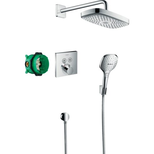 Hansgrohe Raindance Select E Falsík alatti zuhanyrendszer ShowerSelect termosztáttal