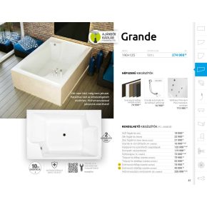 M acryl Grande Különleges akril kád