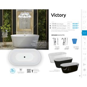 M acryl Victory Szabadon álló akril kád