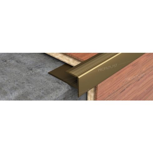 Profilplast Lépcsővédő laminált padlóhoz, alumínium