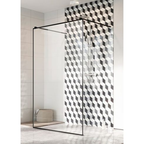 Radaway Modo New Black I Frame Walk-in fekete zuhanyfal