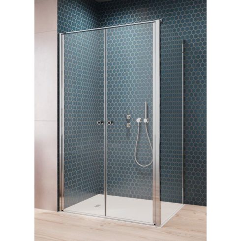 Radaway Eos DWD+S II szögletes zuhanykabin / Nyílóajtó+ oldalfal