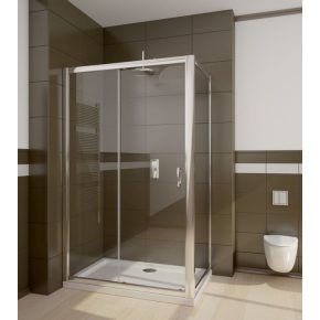   Radaway Premium Plus DWJ+S szögletes zuhanykabin / Tolóajtó + oldalfal