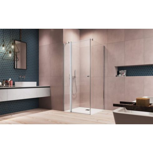Radaway EOS KDJ II szögletes zuhanykabin / Nyílóajtó + oldalfal