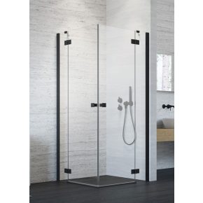 Radaway Essenza New Black KDD szögletes fekete zuhanykabin