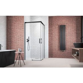 Radaway Idea Black KDD szögletes fekete zuhanykabin