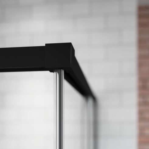 Radaway Idea Black KDD szögletes fekete zuhanykabin
