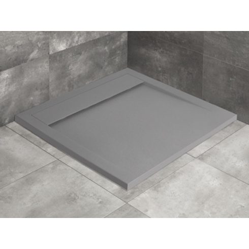 Radaway Teos C szögletes lapos zuhanytálca /Fekete, antracit, cementó színbekben