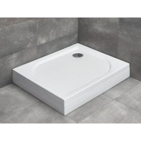 Radaway Delos D szögletes zuhanytálca lábbal / Előlappal