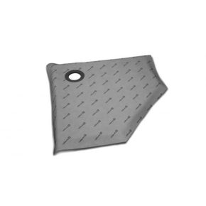   Radaway Burkolható ötszögletű szimmetrikus zuhanytálca rozsdamentes padlóösszefolyóval