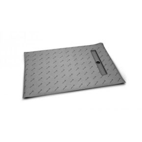   Radaway Téglalap alakú burkolható zuhanytálca folyókával a rövid oldal mentén