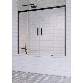 Radaway Idea Black PN DWD Fekete kádparaván