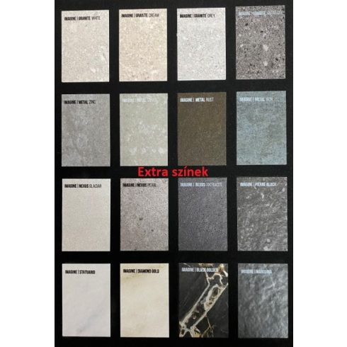 Zenon Angular Slate zuhanytálca íves 70x70